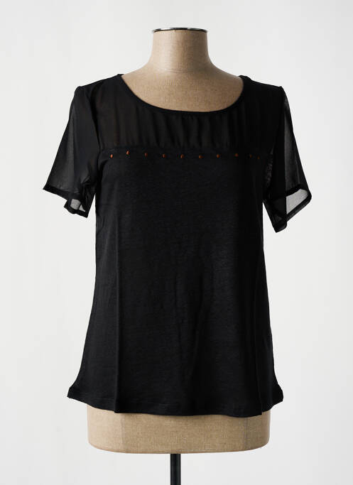 Tricou negru PAUL BRIAL femme