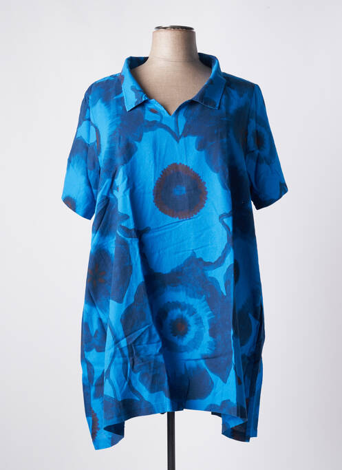 Tunică mâneci scurte albastru G!OZE femeie