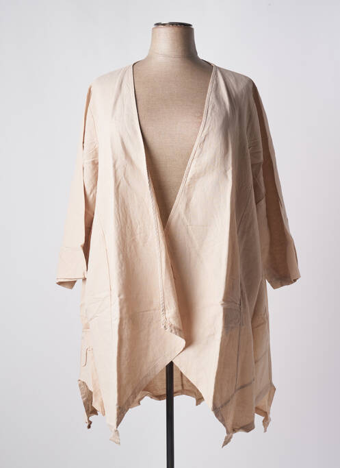 Vestă cu mâneci lungi bej G!OZE femeie