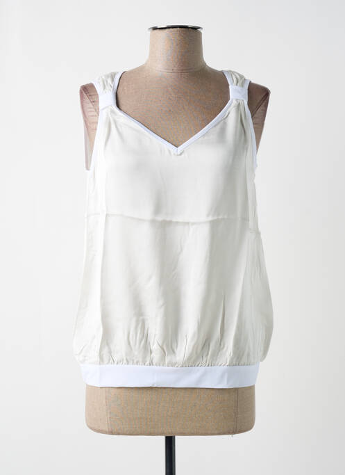 Top alb MALOKA femeie