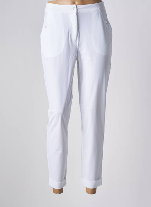 Pantalon slim alb MALOKA femeie