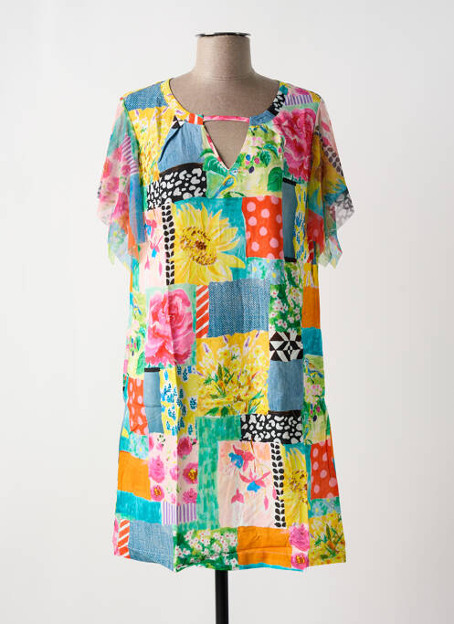 Rochie midi roz MALOKA femeie