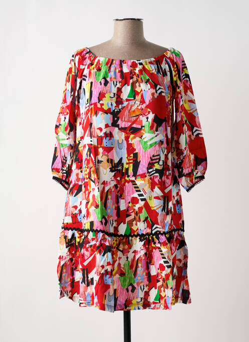 Rochie midi roșu MALOKA femeie