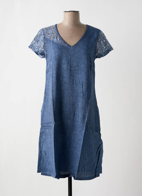 Rochie midi albastru MALOKA femeie