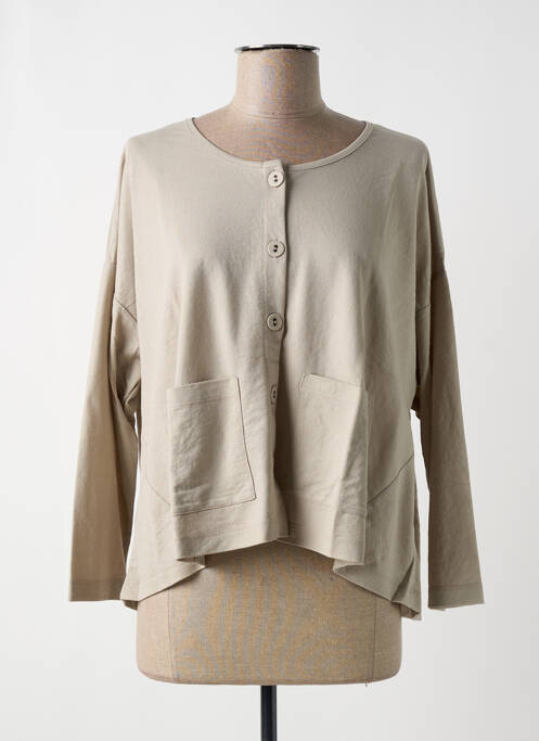 Vestă cu mâneci lungi bej G!OZE femeie