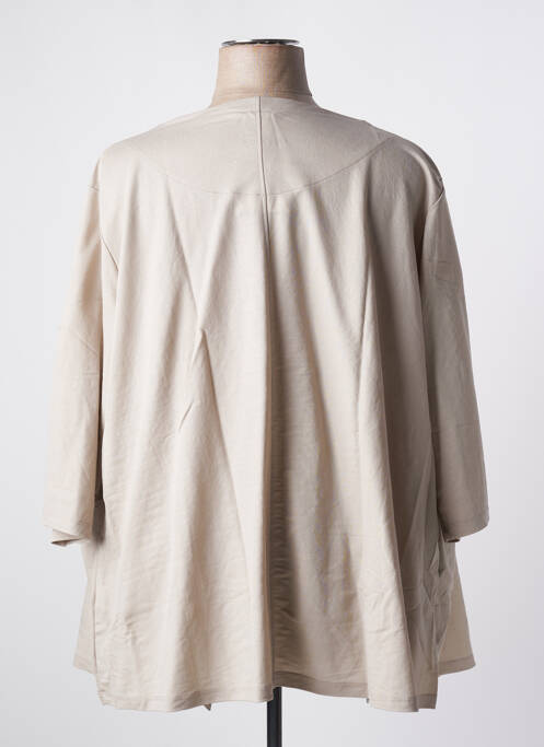 Vestă cu mâneci lungi ecru G!OZE femeie