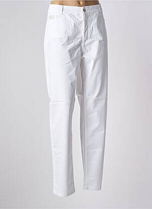 Pantalon slim alb PAUL BRIAL femeie