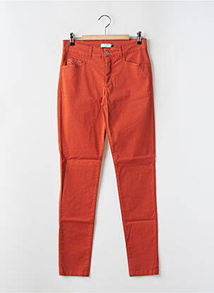 Pantalon slim portocalie PAUL BRIAL femeie
