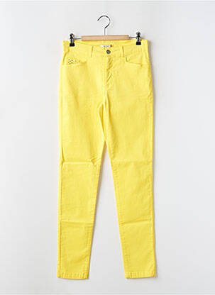 Pantalon slim galben PAUL BRIAL femeie