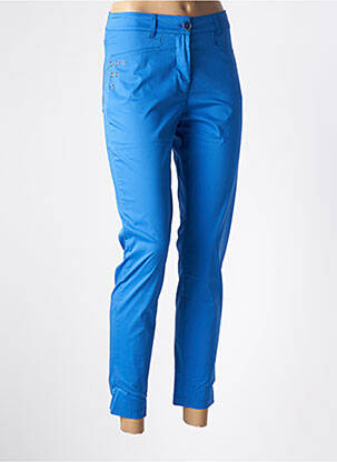 Pantalon slim albastru MALOKA femeie
