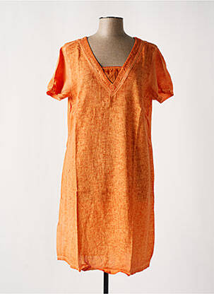 Rochie midi portocalie MALOKA femeie