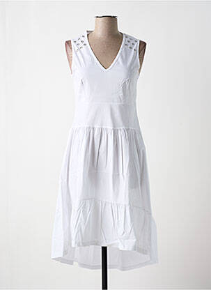 Rochie midi alb MALOKA femeie