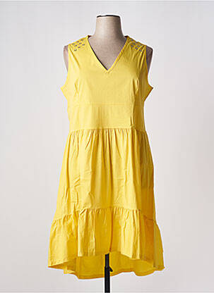 Rochie midi galben MALOKA femeie