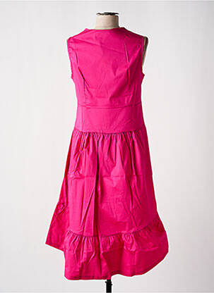 Rochie midi roz MALOKA femeie