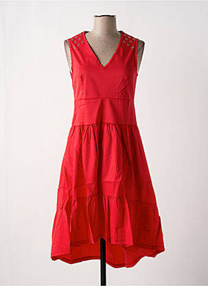 Rochie midi roșu MALOKA femeie