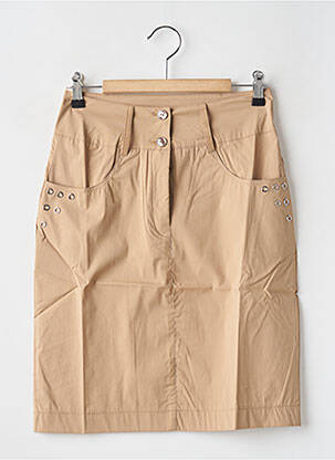 Fustă scurtă maro MALOKA femeie