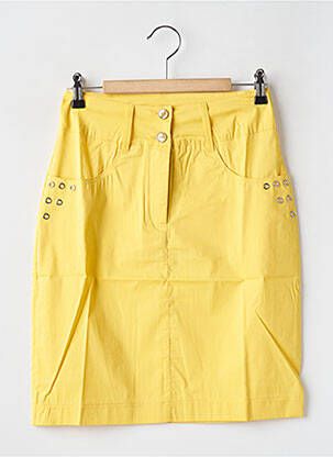 Fustă scurtă galben MALOKA femeie