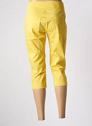 Pantalon trei sferturi galben MALOKA femeie
