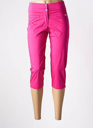 Pantalon trei sferturi roz MALOKA femeie