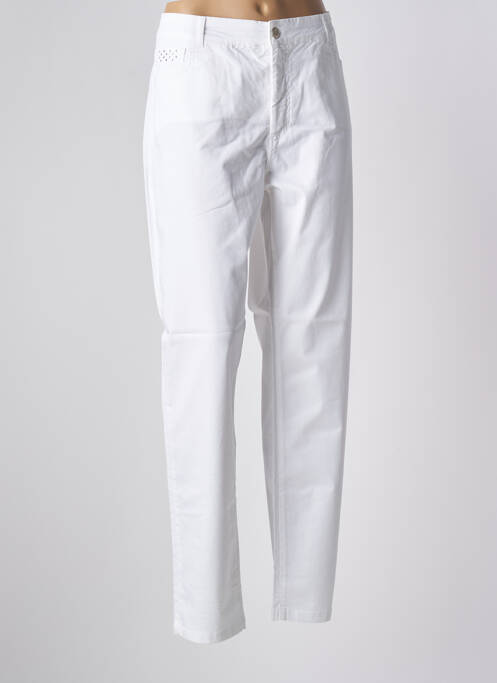 Pantalon slim alb PAUL BRIAL femeie