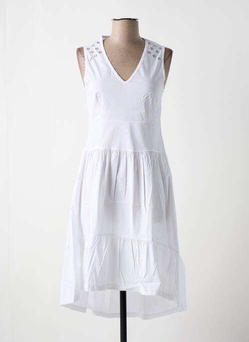 Rochie midi alb MALOKA femeie