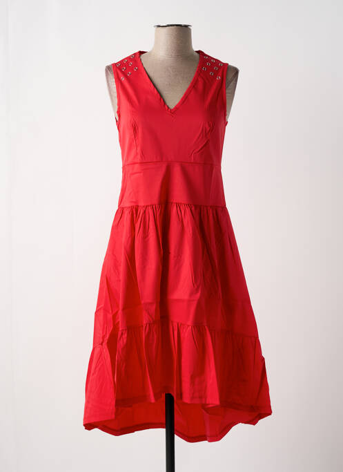 Rochie midi roșu MALOKA femeie