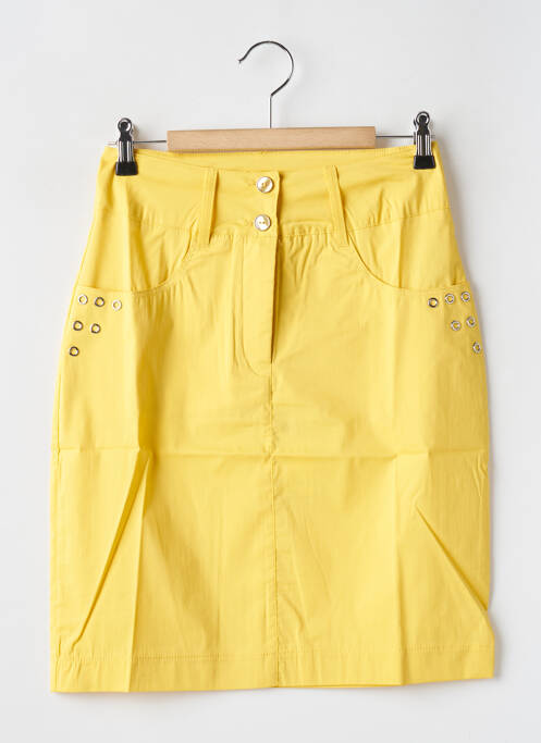 Fustă scurtă galben MALOKA femeie