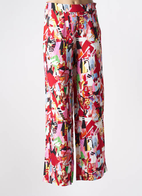 Pantalon evazat roșu MALOKA femeie