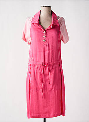 Rochie midi roz PAUL BRIAL femeie