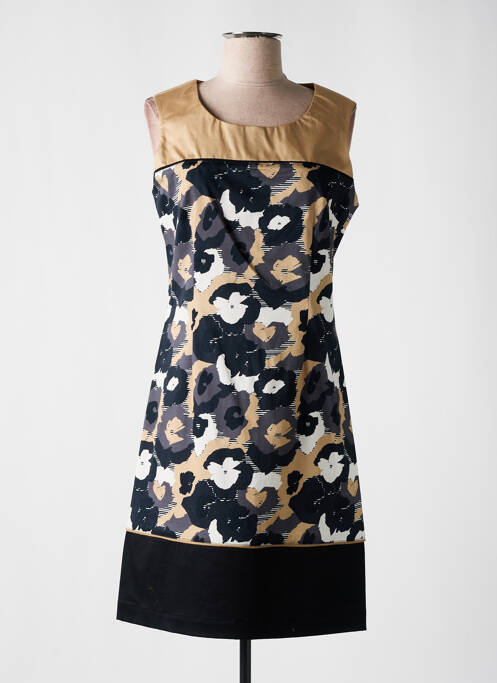 Rochie midi bej PAUL BRIAL femeie