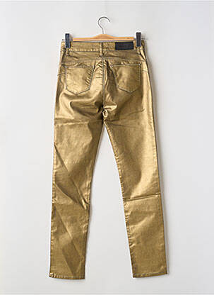 Pantalon slim auriu ASTRID BLACK LABEL femeie