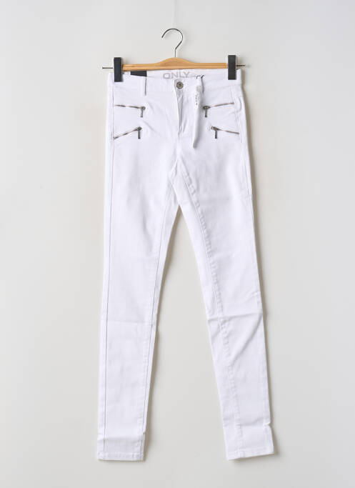 Pantalon slim alb ONLY femeie