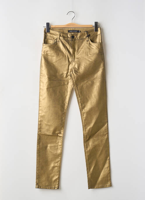 Pantalon slim auriu ASTRID BLACK LABEL femeie