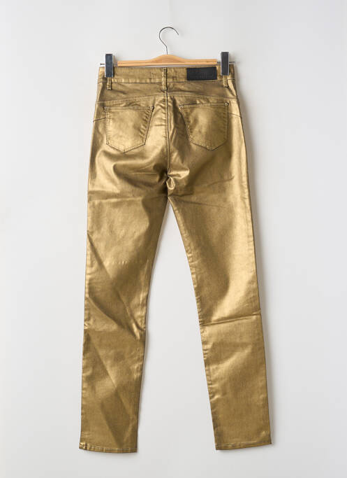 Pantalon slim auriu ASTRID BLACK LABEL femeie