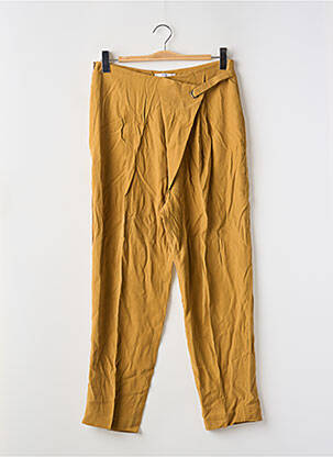 Pantalon evazat galben MANGO femeie