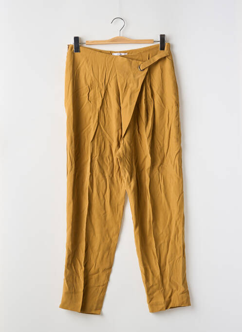 Pantalon evazat galben MANGO femeie