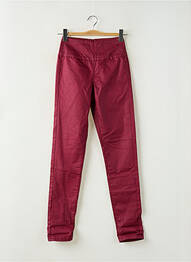Pantalon slim roșu PIECES femeie