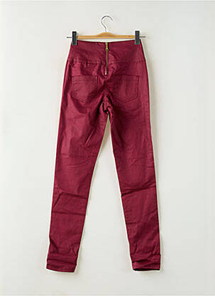 Pantalon slim roșu PIECES femeie
