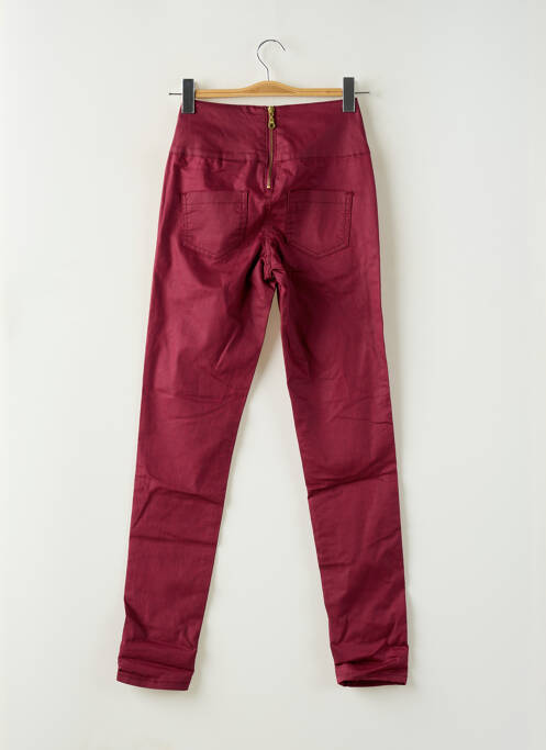 Pantalon slim roșu PIECES femeie