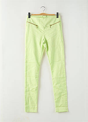 Pantalon slim verde VERO MODA femeie