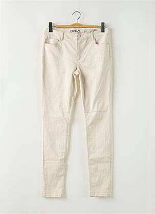 Pantalon slim maro ONLY femeie