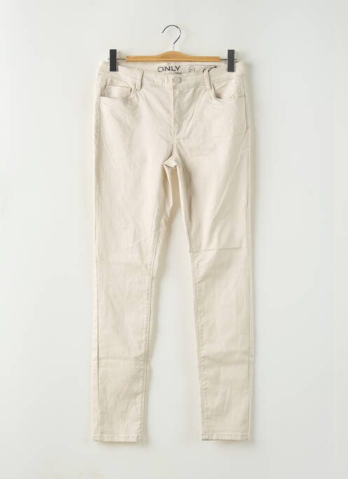 Pantalon slim maro ONLY femeie