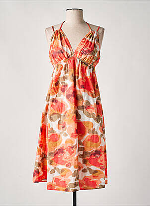 Rochie midi portocaliu VERO MODA femeie