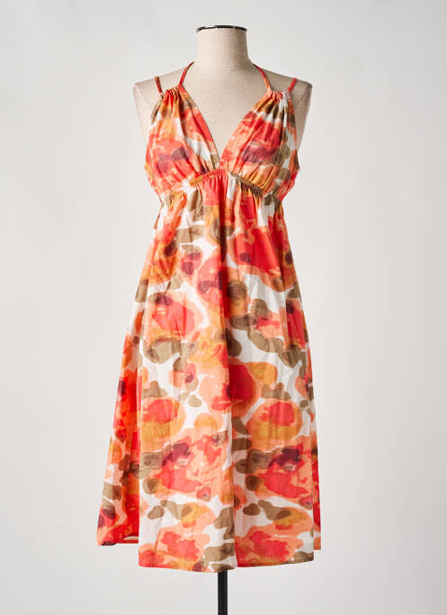 Rochie midi portocaliu VERO MODA femeie