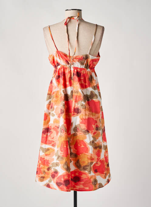 Rochie midi portocaliu VERO MODA femeie