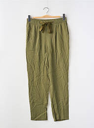 Pantalon slim verde MANGO femme