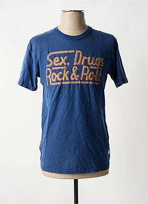 Tricou albastru JACK & JONES bărbat