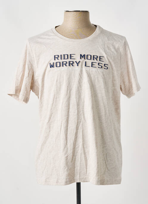 Tricou bej R.EV 1703 BY REMCO EVENPOEL  bărbat