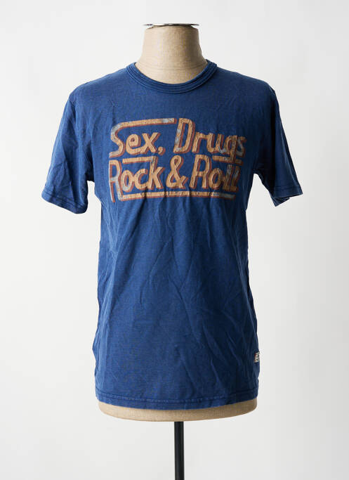 Tricou albastru JACK & JONES bărbat