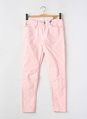 Pantalon slim roz MANGO femeie